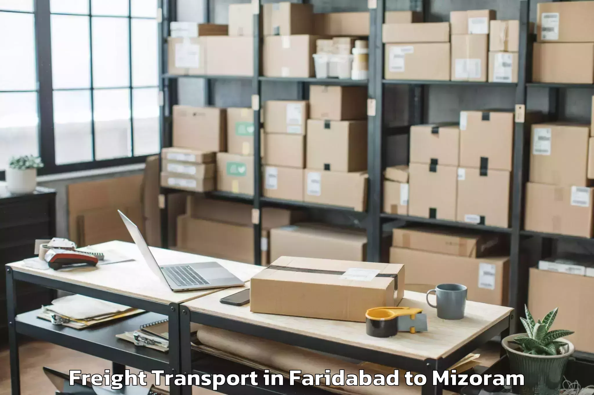 Faridabad to Tlabung Freight Transport Booking